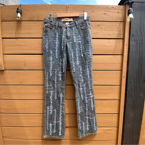 Y2K super low rise distressed Enyce jeans - Picture 3 of 3